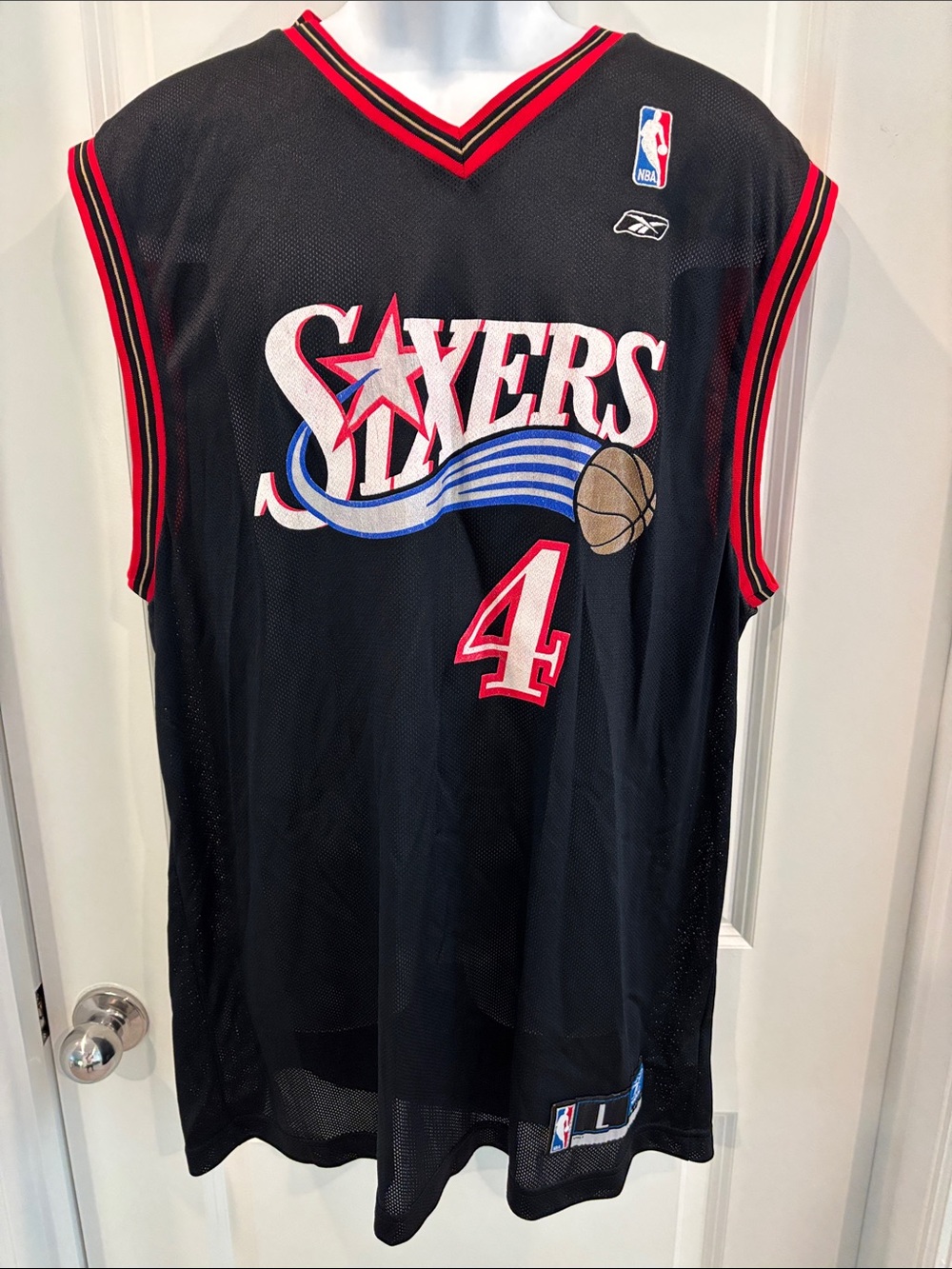 Rare & Vintage Reebok Keith Van Horn Philadelphia 76ers Jersey